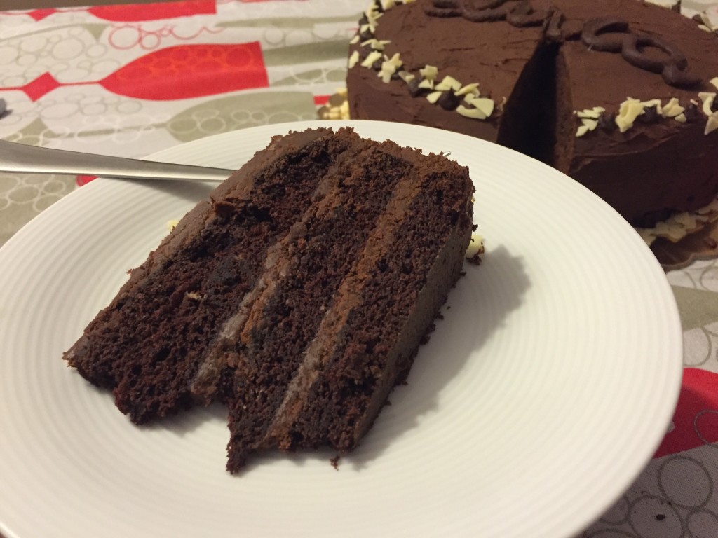 Una fetta della Devil's Food Cake