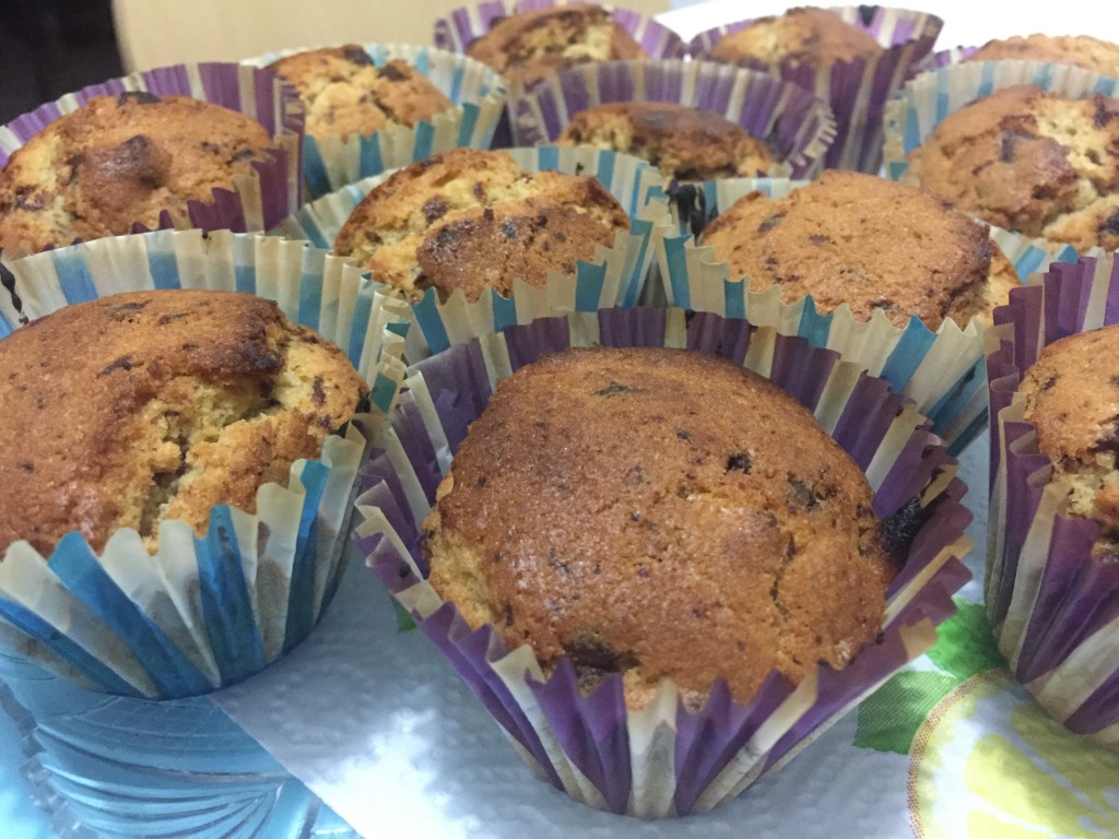 muffins al caffè e gianduia pronti